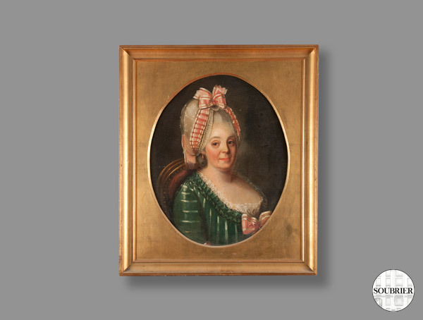 Portrait d'une femme au noeud