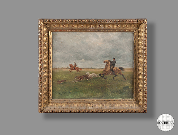 Huile la chasse au lièvre