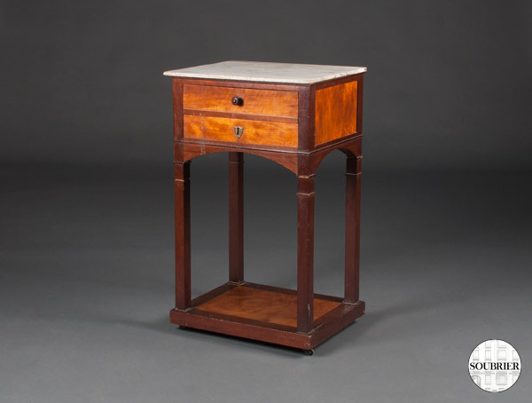 Mahogany bedside nineteenth