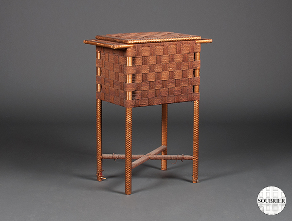Worker rattan table