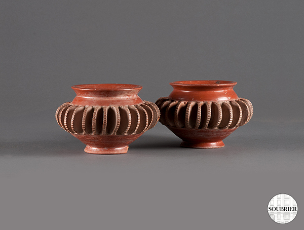 Mexican terracotta vases