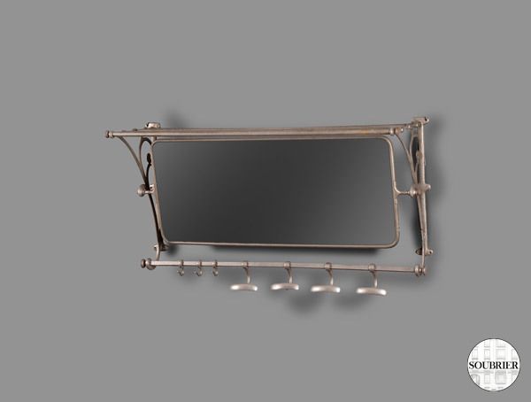 Dressing room mirror brass